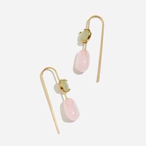 NWT Madewell Rose Quartz & Aventurine Earrings
